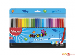 Flamastry COLORPEPS OCEAN 24 kolorów ETUI 845722 MAPED