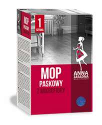 Mop paskowy ANNA ZARADNA, z mikrofibry, 1 szt., mix