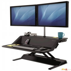 Stanowisko do pracy Sit-Stand Lotus - czarne 7901 FELLOWES