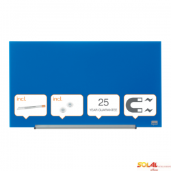 Szklana tablica Nobo Impression Pro 680x380mm, niebieska