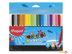 Flamastry COLORPEPS OCEAN 18 kolorów ETUI 845721 MAPED