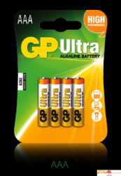 Bateria alkaliczna GP Ultra AAA / LR03 (4szt) 1.5V GPPCA24AU016