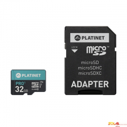 Karta pamięci Micro SDhc + adapter 32GB class10 UIII A1 90MB/s Platinet PMMSD32UI