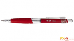 Długopis automatyczny MEDIUM 1.0mm czerwony TOMA TO-038