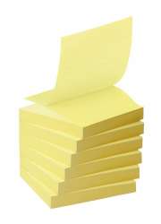 Karteczki samoprzylepne ekologiczne POST-IT® Z-notes (R330-1T), 76x76mm, 16x100 kart., żółty