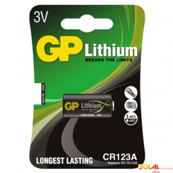 Bateria litowa GP DL123A 3.0V GPPCL123A027