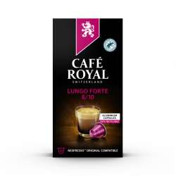 Kapsułki kawowe CAFE ROYAL LUNGO FORTE, 10 szt