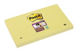 Karteczki samoprzylepne POST-IT® Super Sticky (655-12SSCY-EU), 127x76mm, 1x90 kart., żółte