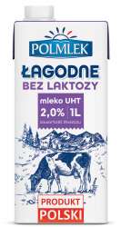 Mleko UHT POLMLEK 2%, bez laktozy, 1l