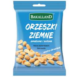 Orzeszki ziemne smażone i solone, Bakalland, 125gr