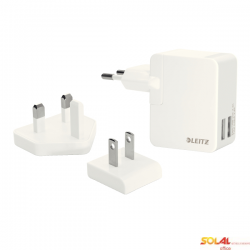 Ładowarka sieciowa LEITZ Complete z 2 portami USB 12-watowa 65200001