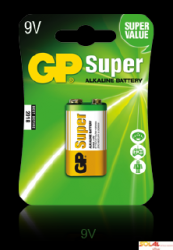 Bateria alkaliczna GP Super 9V / 6LR61 9.0V GPPVA9VAS010