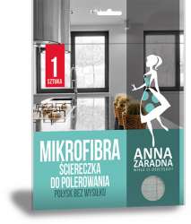 Mikrofibra ściereczka do polerowania ANNA ZARADNA, 1 szt., szary