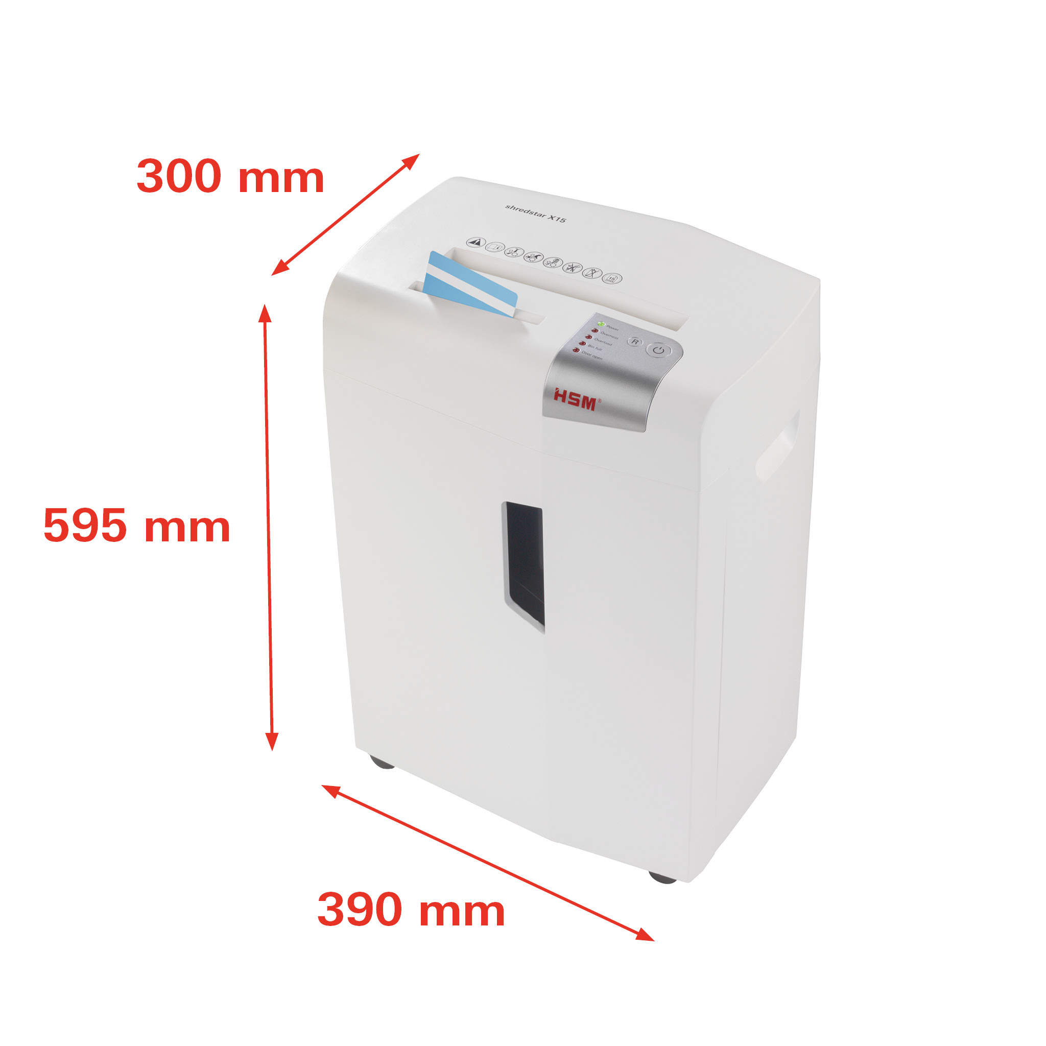 Niszczarka dokumentów HSM shredstar X15 -4 x 37 mm - zdjęcie (5