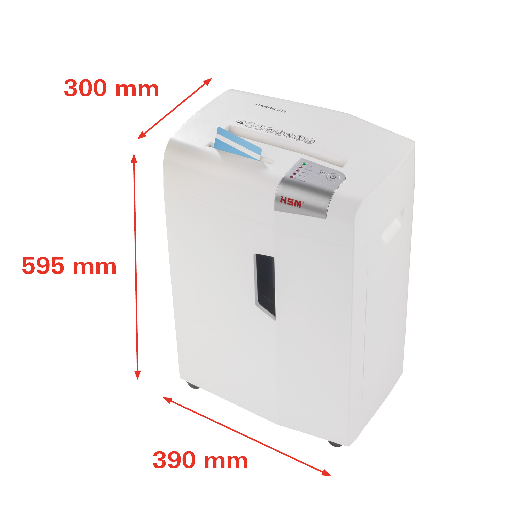 Niszczarka dokumentów HSM shredstar X13 - 4x37 mm - zdjęcie (5