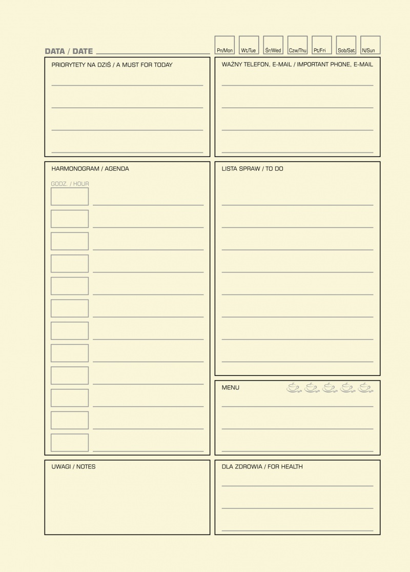 Notatnik DONAU Life, organizer, 165x230mm, 80 kart., zielony - zdjęcie (2
