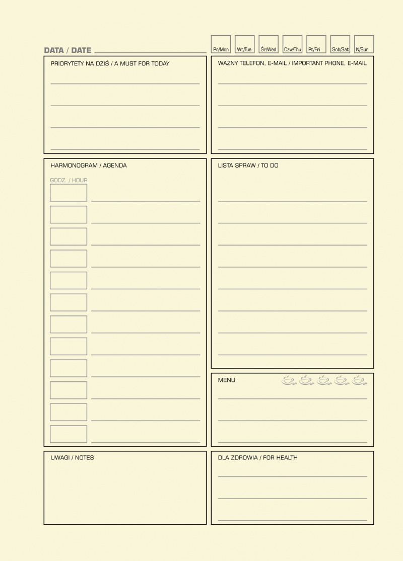 Notatnik DONAU Life, organizer, 165x230mm, 80 kart., zielony - zdjęcie (2