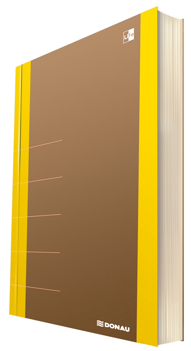 Notatnik DONAU Life, organizer, 165x230mm, 80 kart., żółty - zdjęcie (5