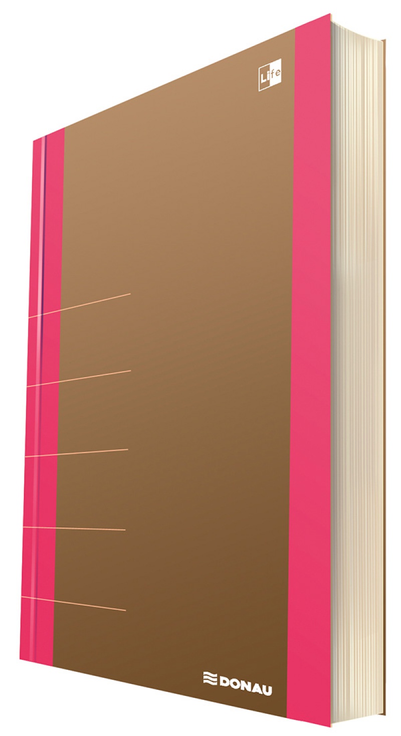 Notatnik DONAU Life, organizer, 165x230mm, 80 kart., różowy - zdjęcie (5