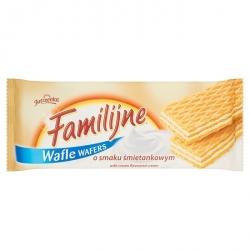 FAMILIJNE WAFLE O SMAKU ŚMIETANKOWYM 180G ctk057