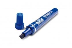 Marker gruby wodoodporny PENTEL ścięta końcówka, ekologiczne Niebieski