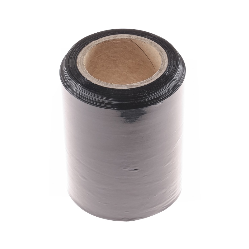 Folia stretch OFFICE PRODUCTS MINI RAP, 0,3kg brutto, szer. 100mm, gr. 23µm, czarna - zdjęcie (2