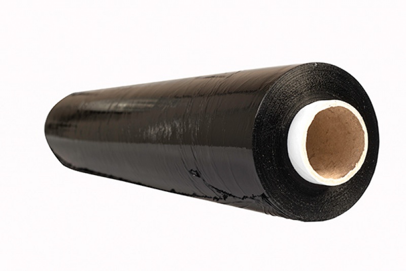 Folia stretch OFFICE PRODUCTS RĘCZNA, 2,5kg netto, szer. 500mm, gr. 23µm, czarna - zdjęcie (4