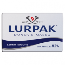 MASŁO LURPAK LEKKO SOLONE KOSTKA 200G