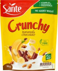 PŁATKI SANTE CRUNCHY CZEKOL/BANAN 350G