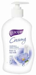 Mydło w płynie Luksja Creme, Len, Mleczko ryżowe 500ml