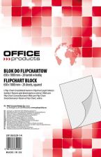 Blok do flipchartów OFFICE PRODUCTS, kratka, 65x100cm, 20 kart., biały