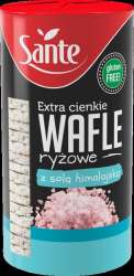 Extra Cienkie Wafle Ryżowe z Solą Himalajską 110g (12szt) Sante