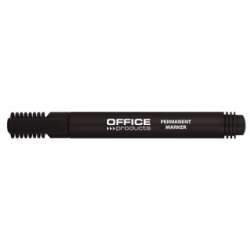 Marker permanentny OFFICE PRODUCTS, okrągły, 1-3mm (linia), czarny