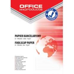 Papier kancelaryjny OFFICE PRODUCTS, w linie, A3, 100ark.