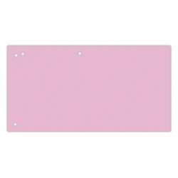 Przekładki OFFICE PRODUCTS, karton, 1/3 A4, 240x105mm, 100szt., różowe