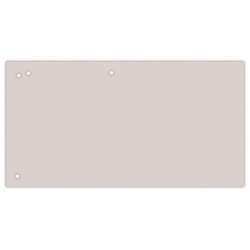 Przekładki OFFICE PRODUCTS, karton, 1/3 A4, 240x105mm, 100szt., szare