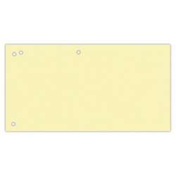 Przekładki OFFICE PRODUCTS, karton, 1/3 A4, 240x105mm, 100szt., żółte