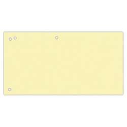 Przekładki OFFICE PRODUCTS, karton, 1/3 A4, 240x105mm, 100szt., żółte