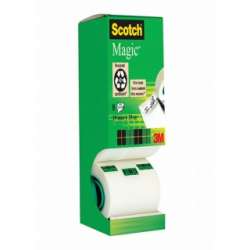 Taśma biurowa SCOTCH® Magic™ (9-1933R8), matowa, 19mm, 33m, 7+ 1 GRATIS