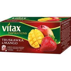 HERBATA VITAX TRUSKAWKA Z MANGO (20)