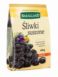 ŚLIWKA suszona 400g BAKALLAND