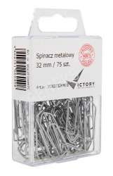 Spinacze metalowe trójkątne 32mm 75sztuk VICTORY VO63T32675