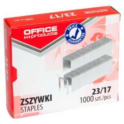 Zszywki OFFICE PRODUCTS, 23/17, 1000szt.