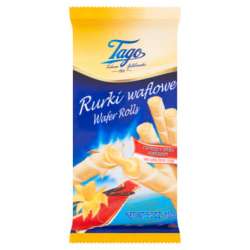 CIASTKA TAGO RURKI WAFLOWE WANILIOWE 160G