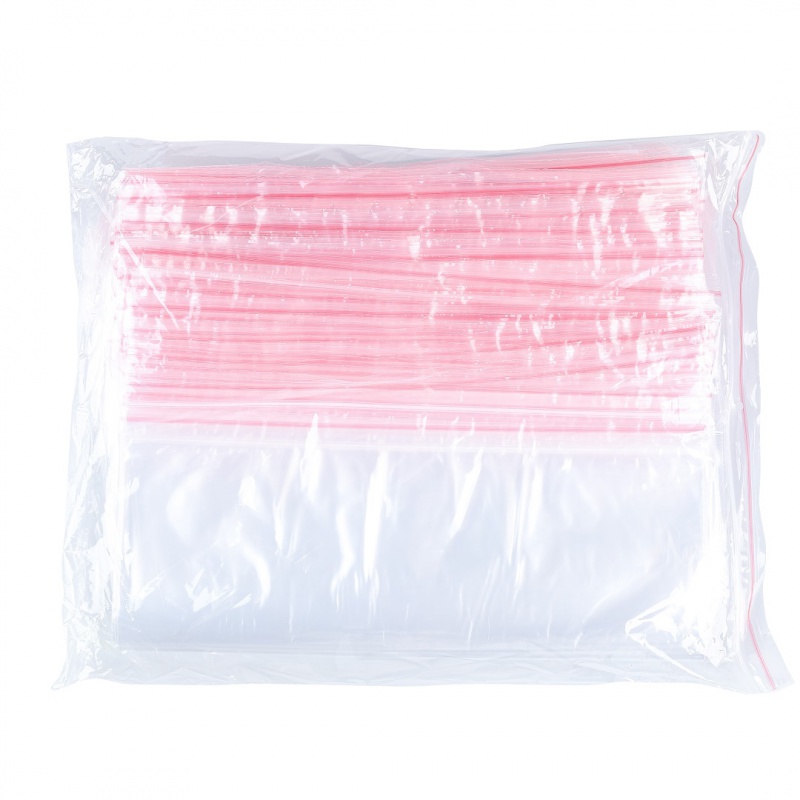 Torebka strunowa DONAU, LDPE, 250x300mm, 100szt., transparentna - zdjęcie (2