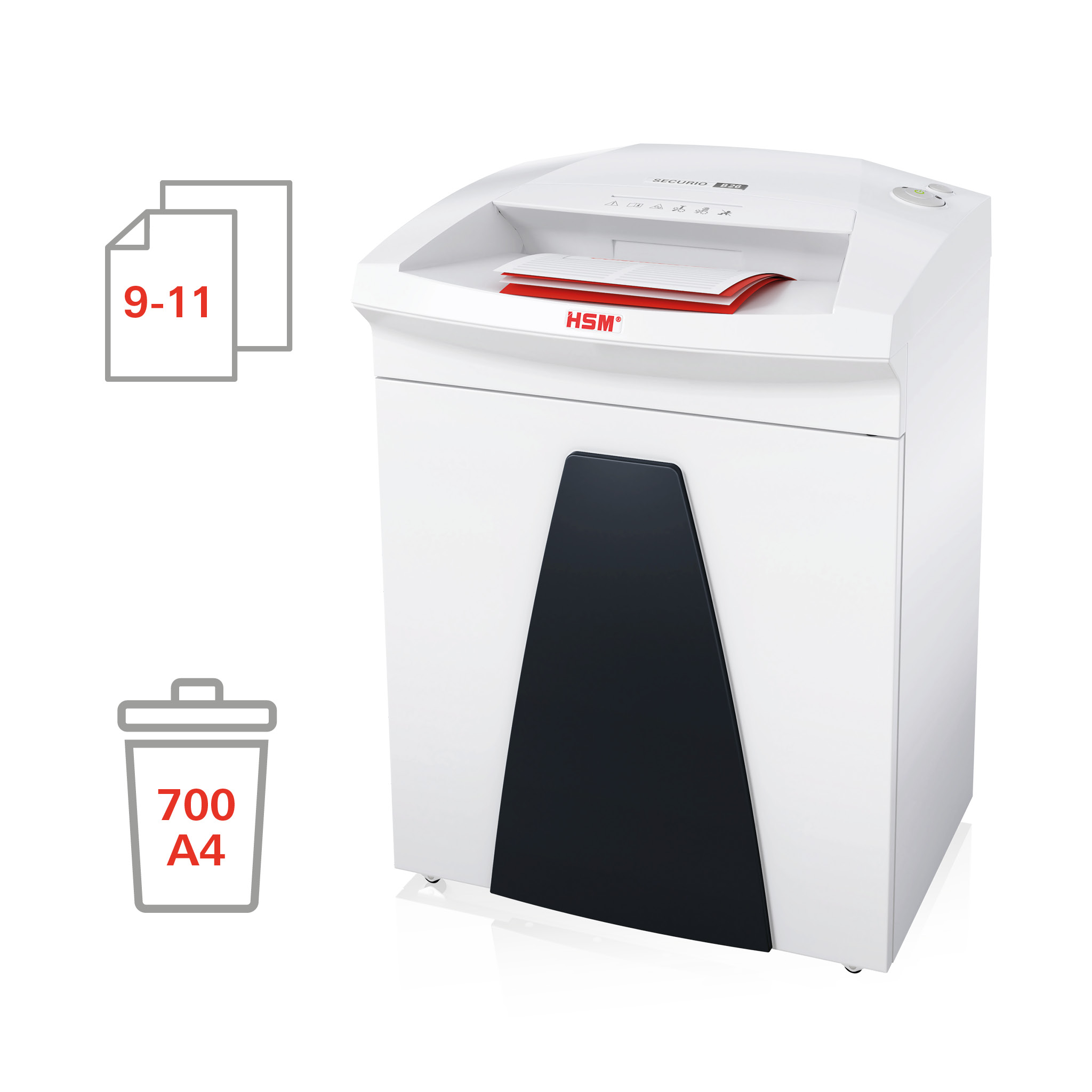Niszczarka dokumentów HSM SECURIO B26 1,9 x 15 mm+ - zdjęcie (2