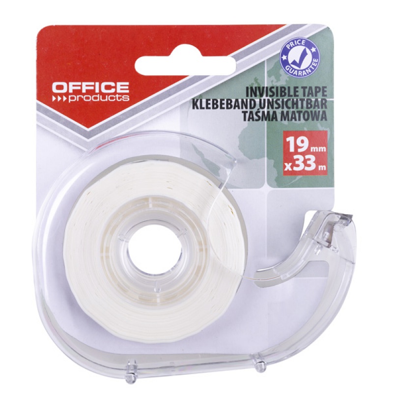 Taśma biurowa OFFICE PRODUCTS, 19mm, 33m, dyspenser, matowa