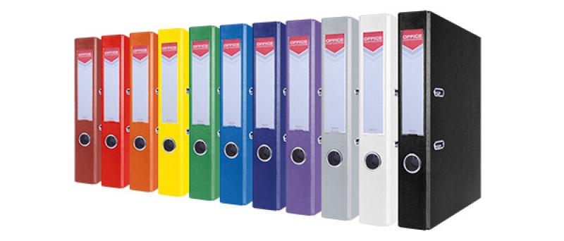 Segregator OFFICE PRODUCTS Officer, PP, A4/55mm, zielony - zdjęcie (3