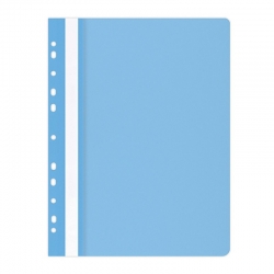 Skoroszyt OFFICE PRODUCTS, PP, A4, miękki, 100/170mikr., wpinany, jasnoniebieski