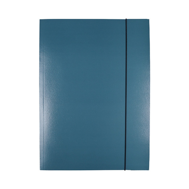 Teczka z gumką OFFICE PRODUCTS Natura, karton/lakier, A4, 300gsm, 3-skrz., mix kolorów - zdjęcie (2